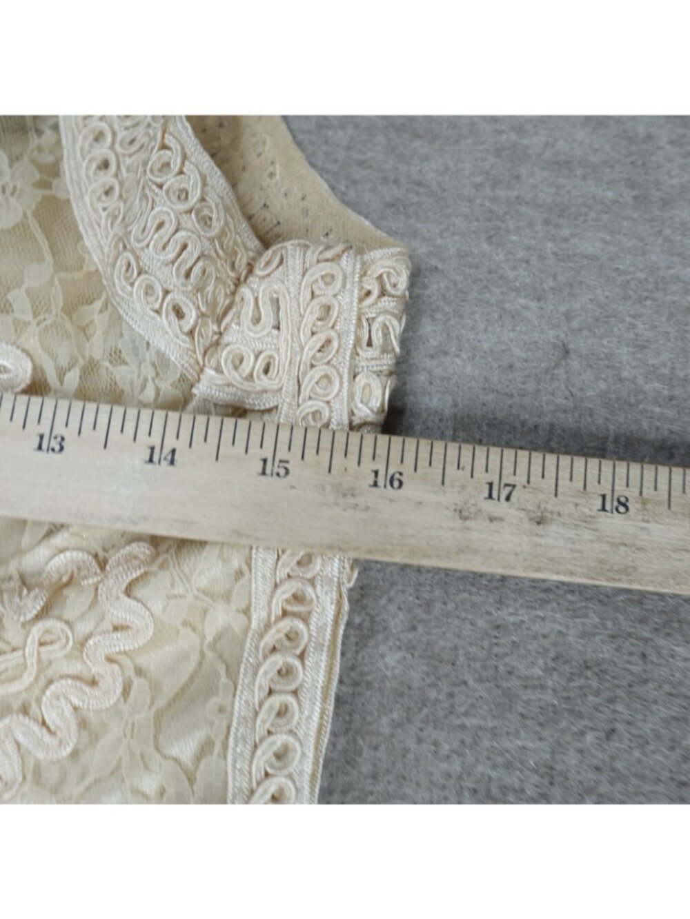 Sue Wong Women's Dress 12 Ivory Cream Lace Nocturne Sheath Cocktail Wedding - Picture 11 of 13